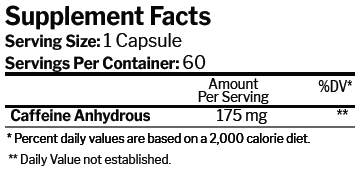 Caffeine Capsules (Delayed and Slow Release)